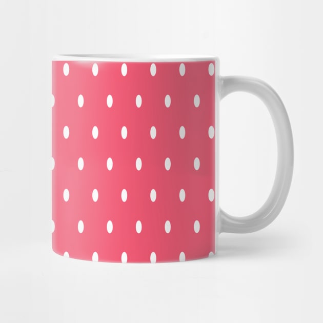 White dots on a Red Background by Eskitus Fashion